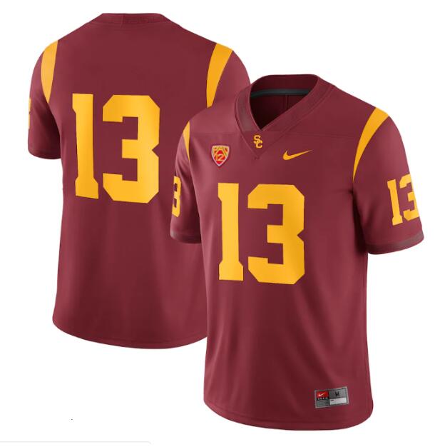 Youth Red USC Trojans #13 Caleb Williams Stitched Jersey